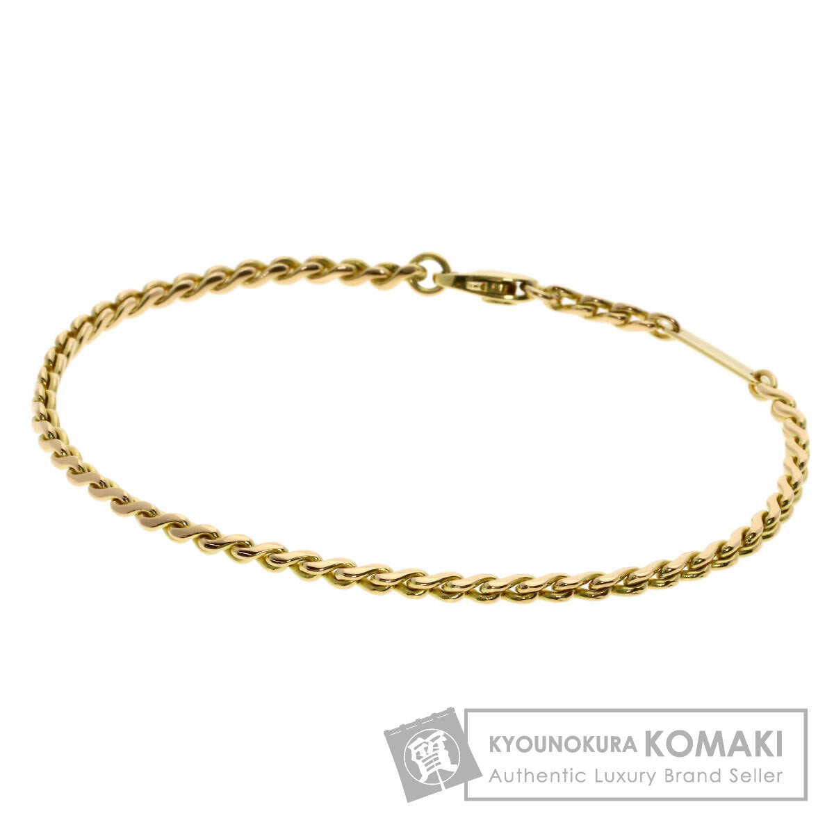 CARTIER Chain vintage Bracelet K18 Yellow Gold Ladies [Used]
