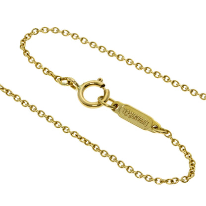 TIFFANY&Co. Cross-stitch Necklace K18 Yellow Gold Ladies [Used]
