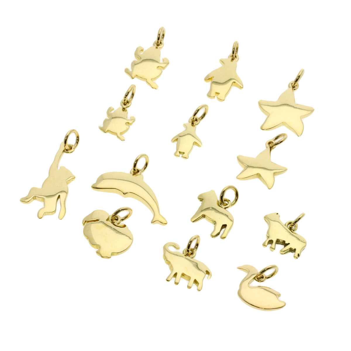 Pomellato DoDo Charm 13-Piece Set Pendant top K18 Yellow Gold Ladies [Used]