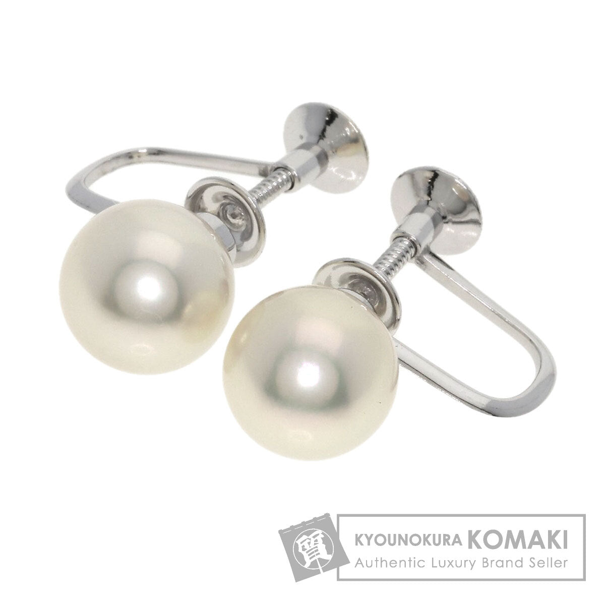 TASAKI Akoya pearl Pearl Earring K14 White Gold Ladies [Used]
