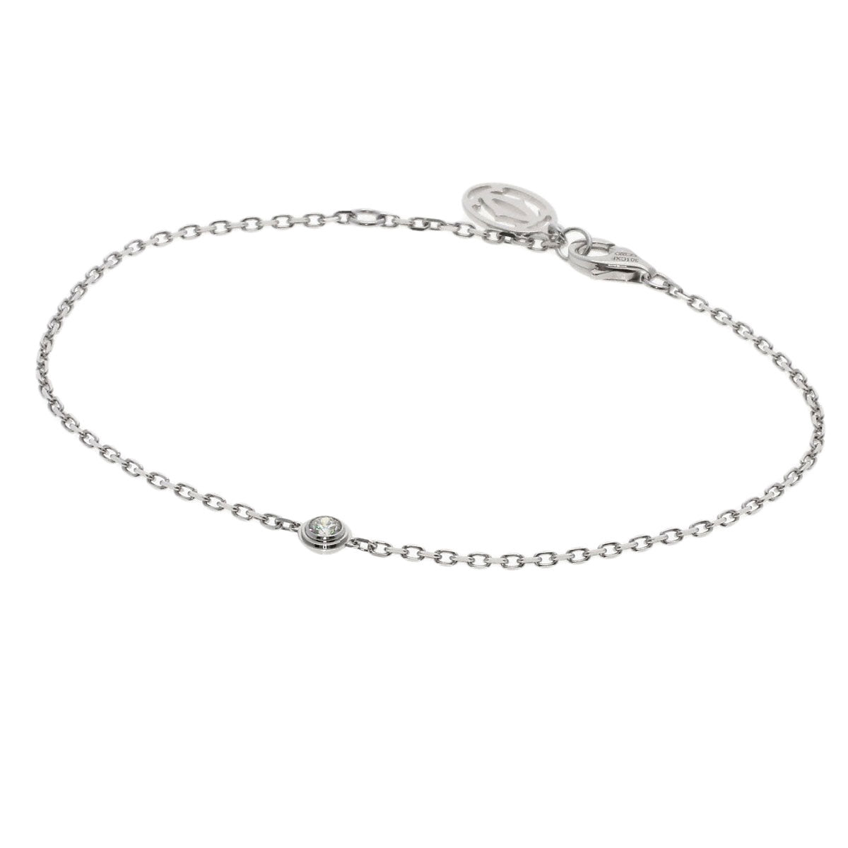 CARTIER Amour SM Diamond Bracelet K18 White Gold Ladies [Used]