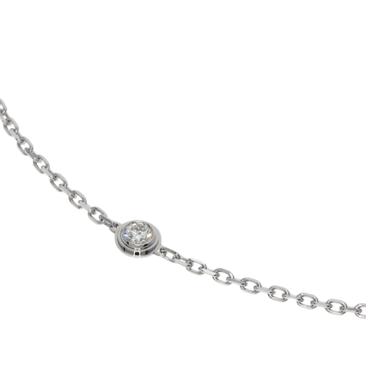 CARTIER Amour SM Diamond Bracelet K18 White Gold Ladies [Used]