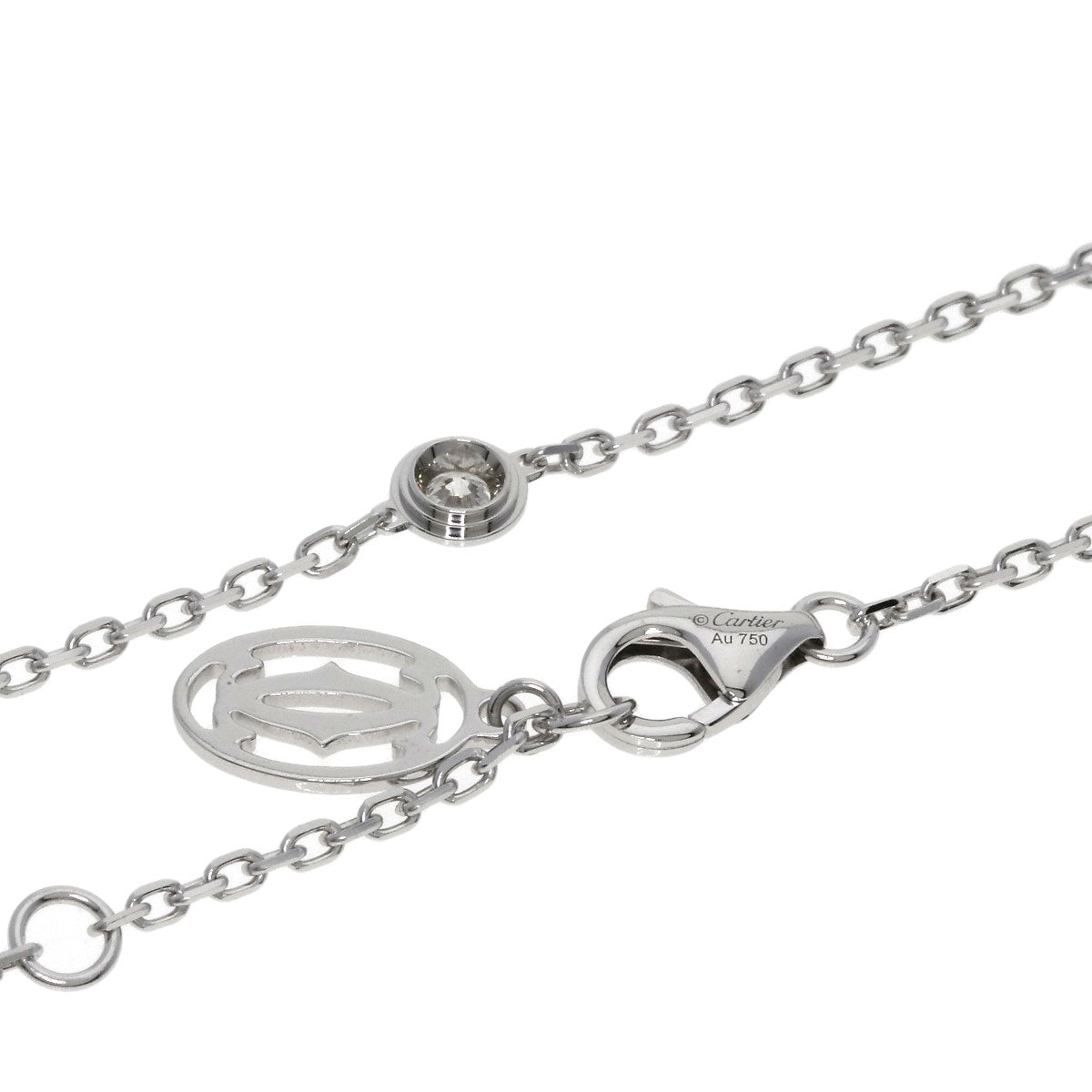 CARTIER Amour SM Diamond Bracelet K18 White Gold Ladies [Used]