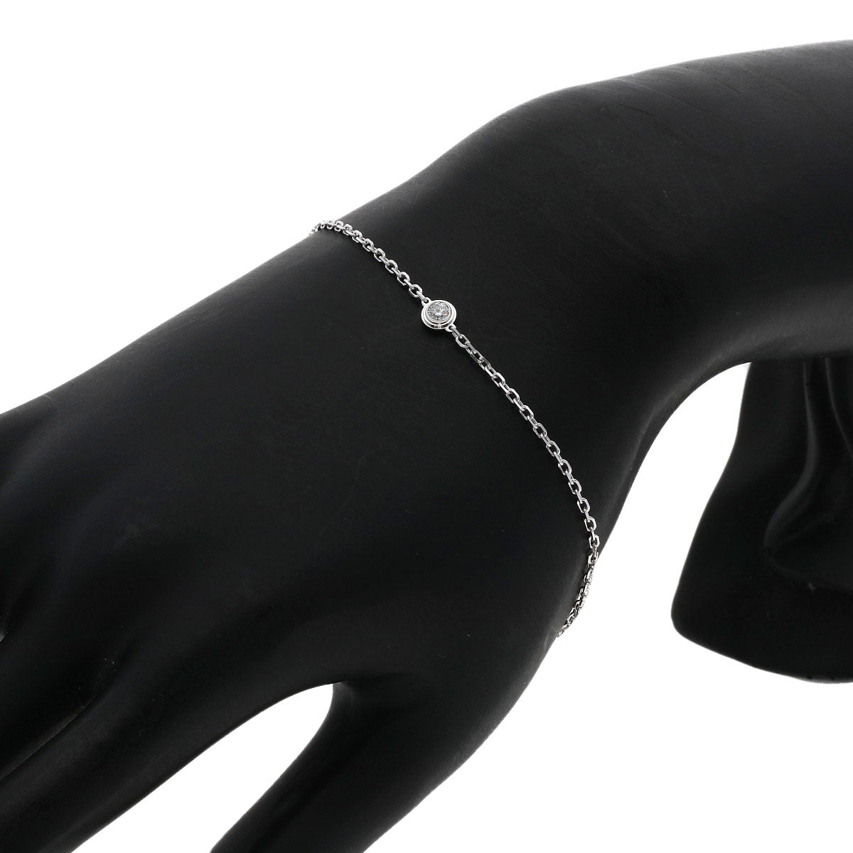 CARTIER Amour SM Diamond Bracelet K18 White Gold Ladies [Used]