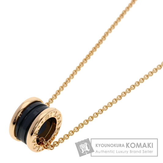BVLGARI B.zero1 Black Ceramic Necklace K18 Pink Gold Ladies [Used]