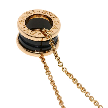 BVLGARI B.zero1 Black Ceramic Necklace K18 Pink Gold Ladies [Used]