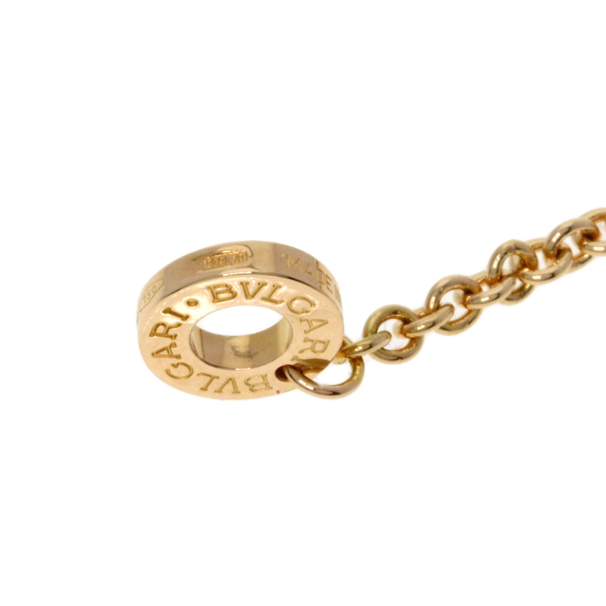 BVLGARI B.zero1 Black Ceramic Necklace K18 Pink Gold Ladies [Used]