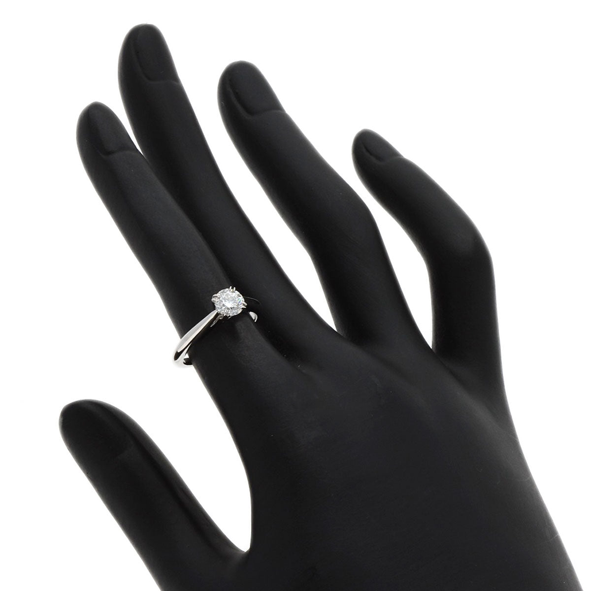 HARRY WINSTON Solitaire Diamond Ring Platinum PT950 Ladies [Used]