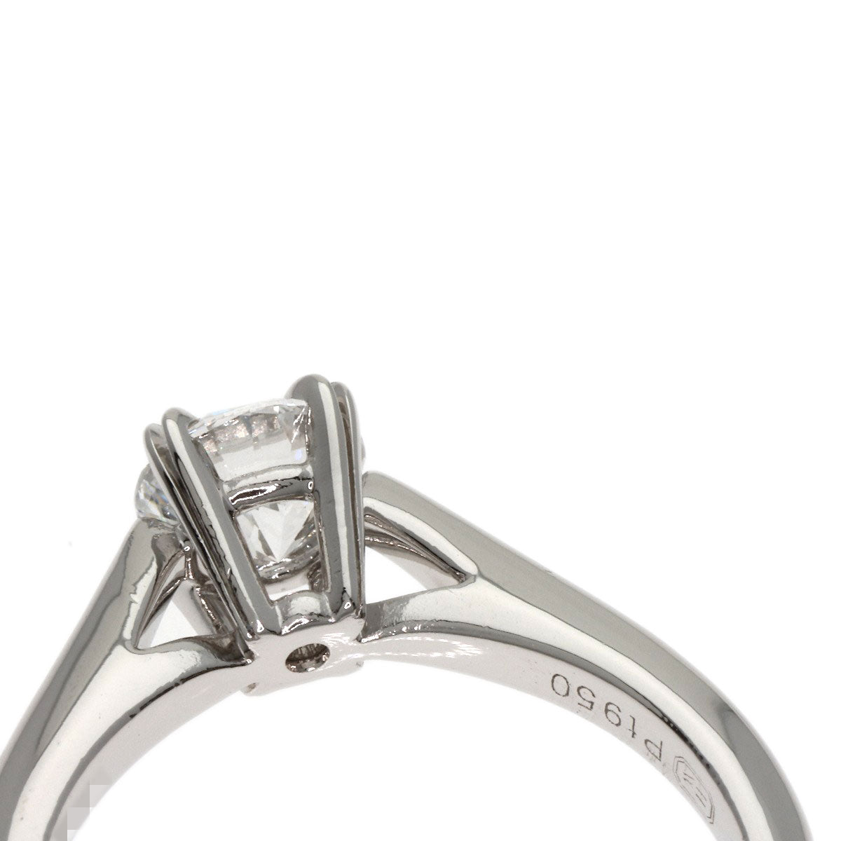 HARRY WINSTON Solitaire Diamond Ring Platinum PT950 Ladies [Used]