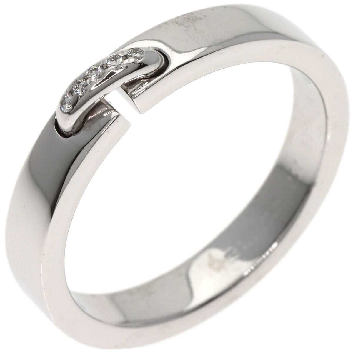 Chaumet Lien Evidance Wedding Ring Diamond #58 Ring K18 White Gold Ladies [Used]