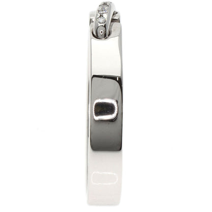 Chaumet Lien Evidance Wedding Ring Diamond #58 Ring K18 White Gold Ladies [Used]