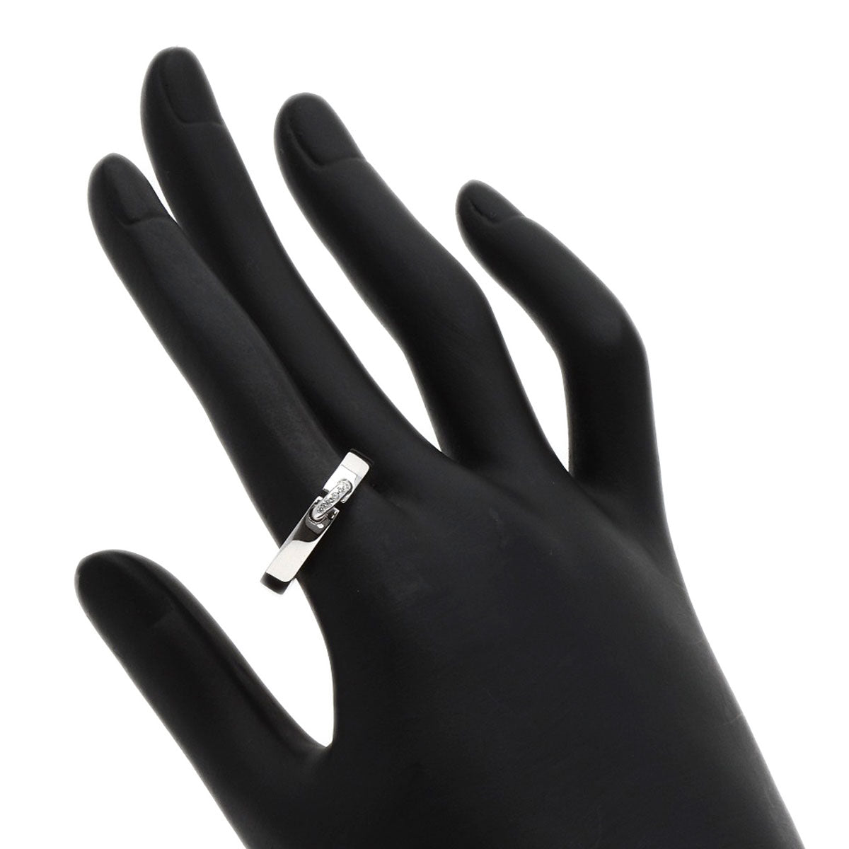 Chaumet Lien Evidance Wedding Ring Diamond #58 Ring K18 White Gold Ladies [Used]