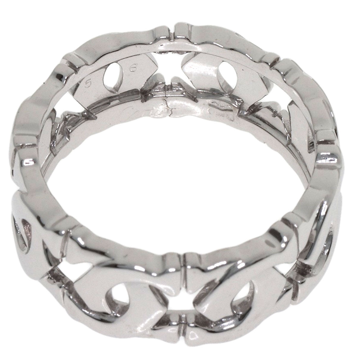 カルティエ アントルラセ #56 リング・指輪 K18ホワイトゴールド レディース 【中古】【CARTIER】