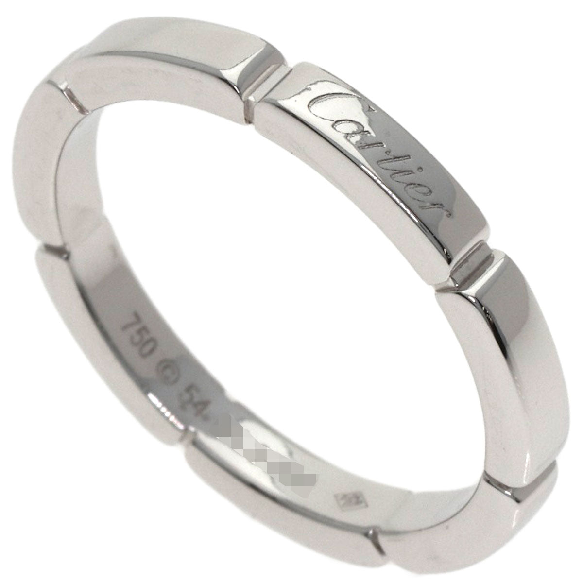 CARTIER Mayon PANTHERE # 54 Ring K18 White Gold Ladies [Used]