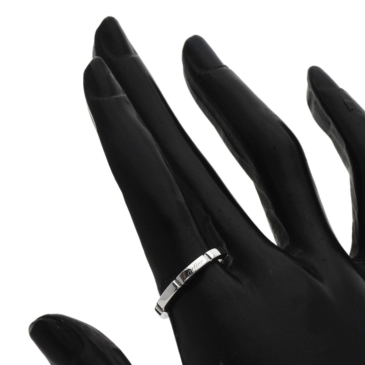 CARTIER Mayon PANTHERE # 54 Ring K18 White Gold Ladies [Used]