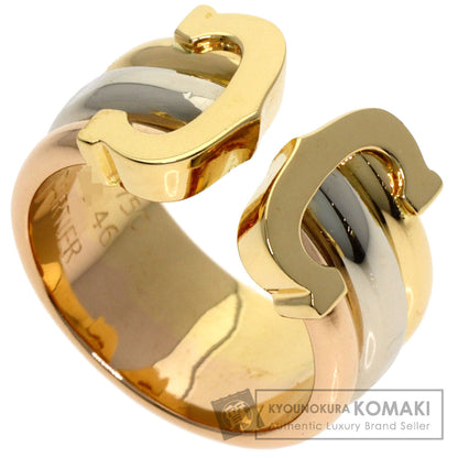 CARTIER 2C LM #46 Ring K18 Yellow Gold 18K Pink GoldLadies [Used]