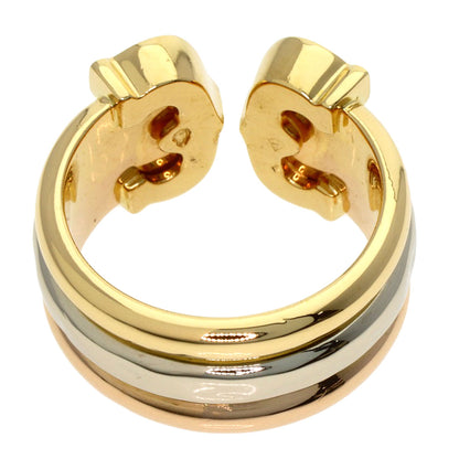 CARTIER 2C LM #46 Ring K18 Yellow Gold 18K Pink GoldLadies [Used]