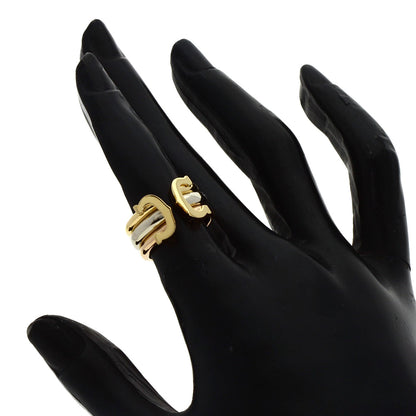CARTIER 2C LM #46 Ring K18 Yellow Gold 18K Pink GoldLadies [Used]