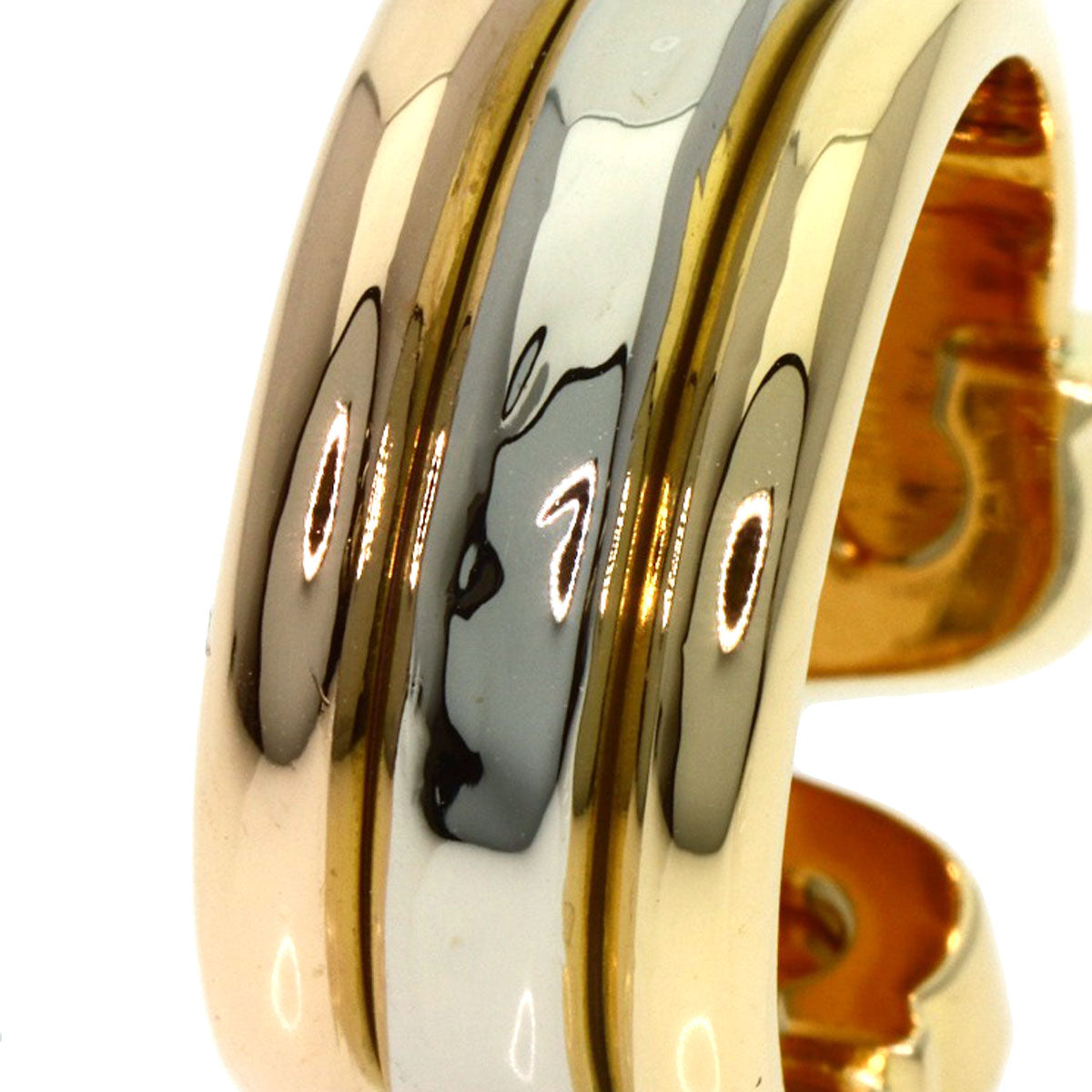 CARTIER 2C LM #46 Ring K18 Yellow Gold 18K Pink GoldLadies [Used]