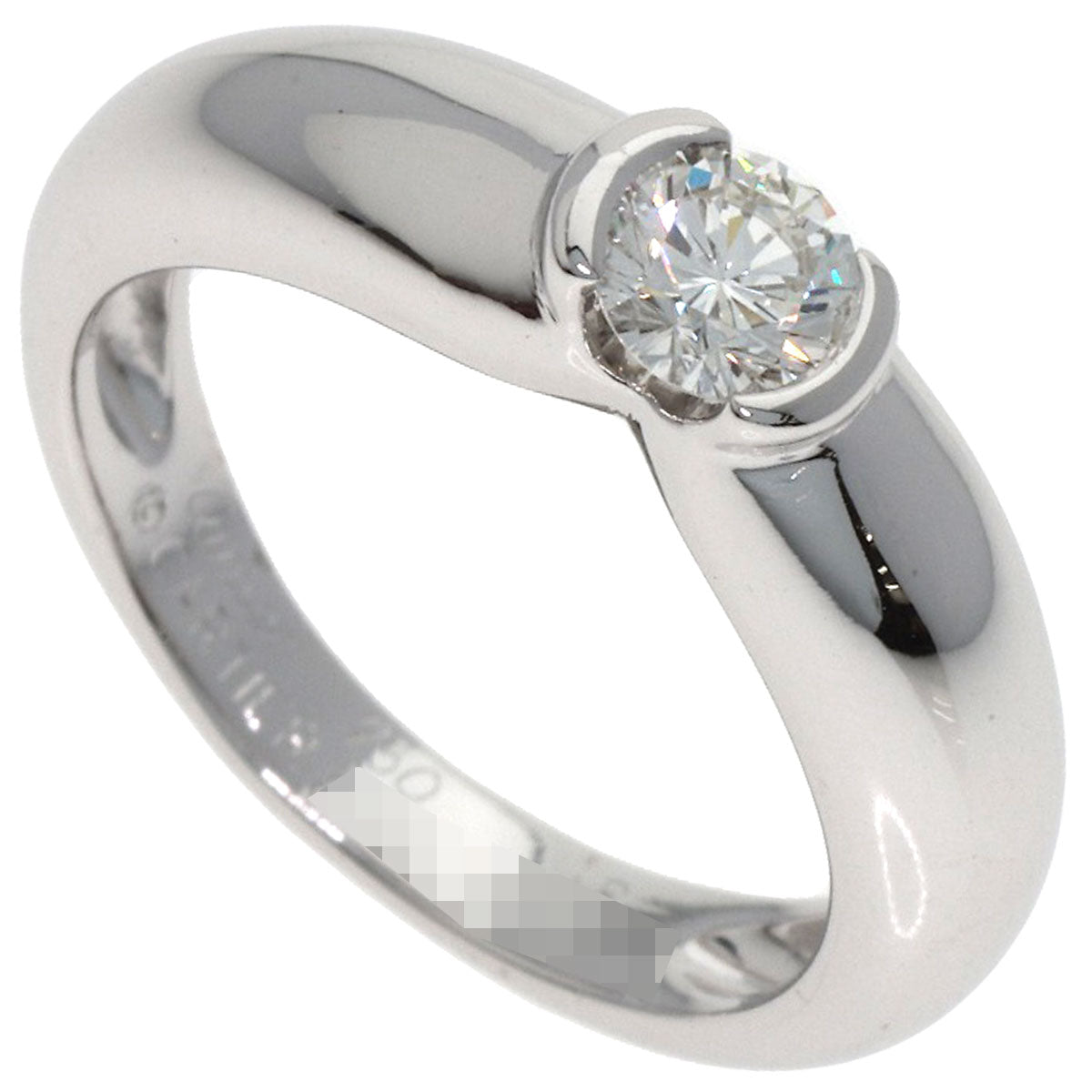 CARTIER Sherry Ring Diamond #48 Ring K18 White Gold Ladies [Used]