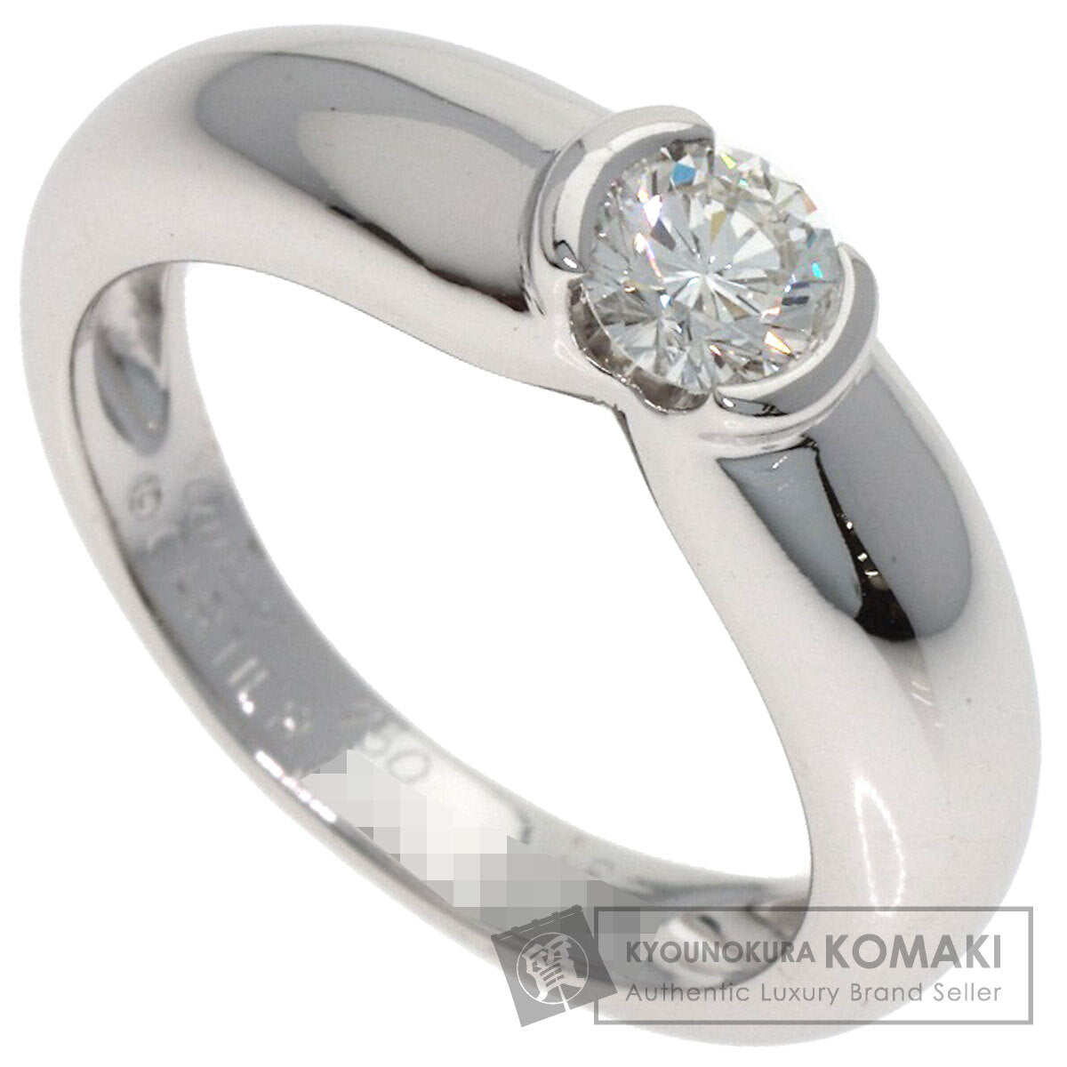 CARTIER Sherry Ring Diamond #48 Ring K18 White Gold Ladies [Used]
