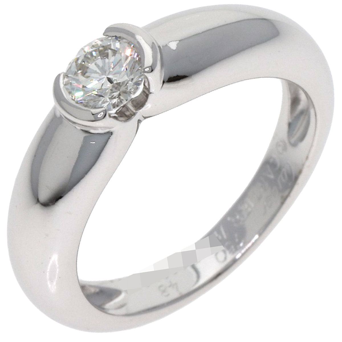 CARTIER Sherry Ring Diamond #48 Ring K18 White Gold Ladies [Used]