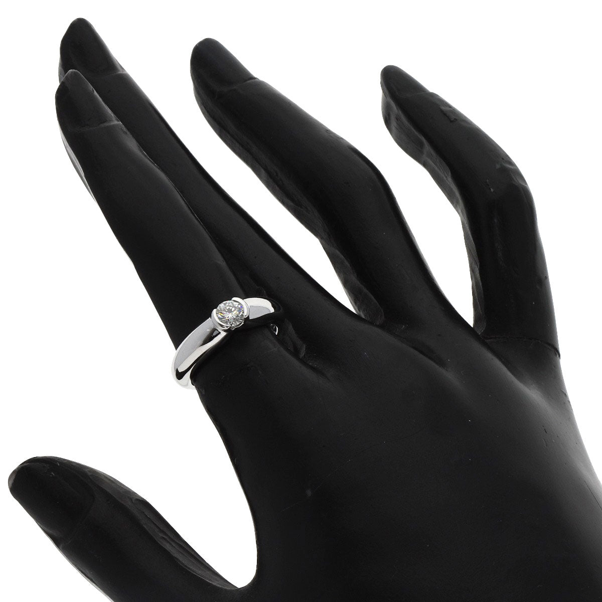 CARTIER Sherry Ring Diamond #48 Ring K18 White Gold Ladies [Used]