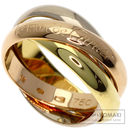 CARTIER Trinity #48 Ring K18 Yellow Gold 18K Pink GoldLadies [Used]