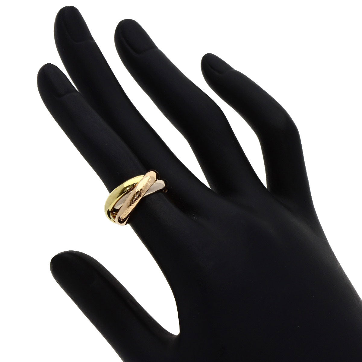 CARTIER Trinity #48 Ring K18 Yellow Gold 18K Pink GoldLadies [Used]