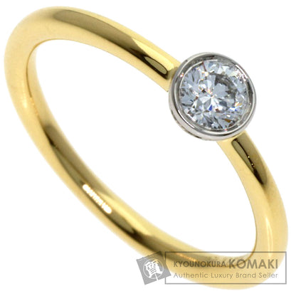 TIFFANY&Co. Bizet 1P Diamond Ring K18 Yellow Gold PT950Ladies [Used]