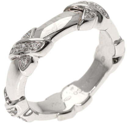 TIFFANY&Co. Signature Cross Diamond Ring K18 White Gold Ladies [Used]