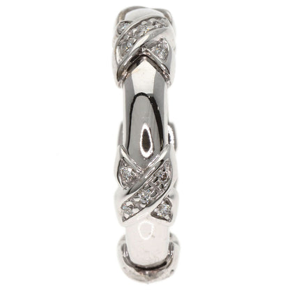 TIFFANY&Co. Signature Cross Diamond Ring K18 White Gold Ladies [Used]
