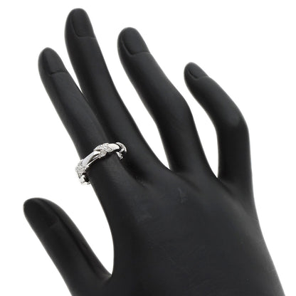 TIFFANY&Co. Signature Cross Diamond Ring K18 White Gold Ladies [Used]