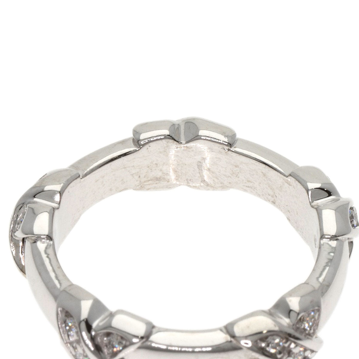 TIFFANY&Co. Signature Cross Diamond Ring K18 White Gold Ladies [Used]