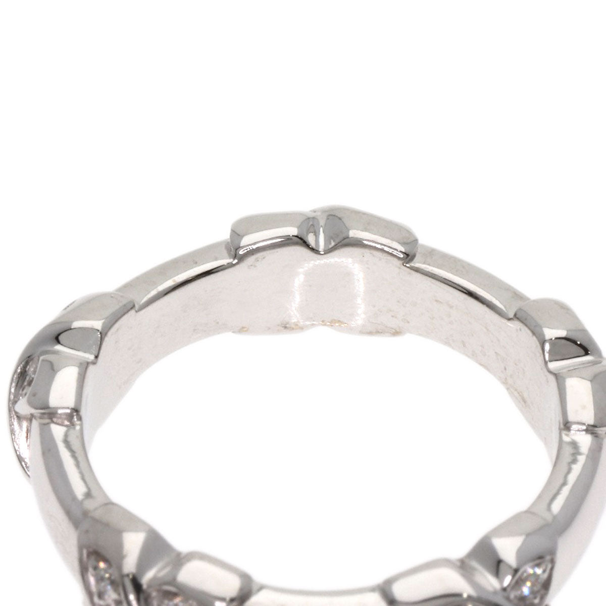 TIFFANY&Co. Signature Cross Diamond Ring K18 White Gold Ladies [Used]