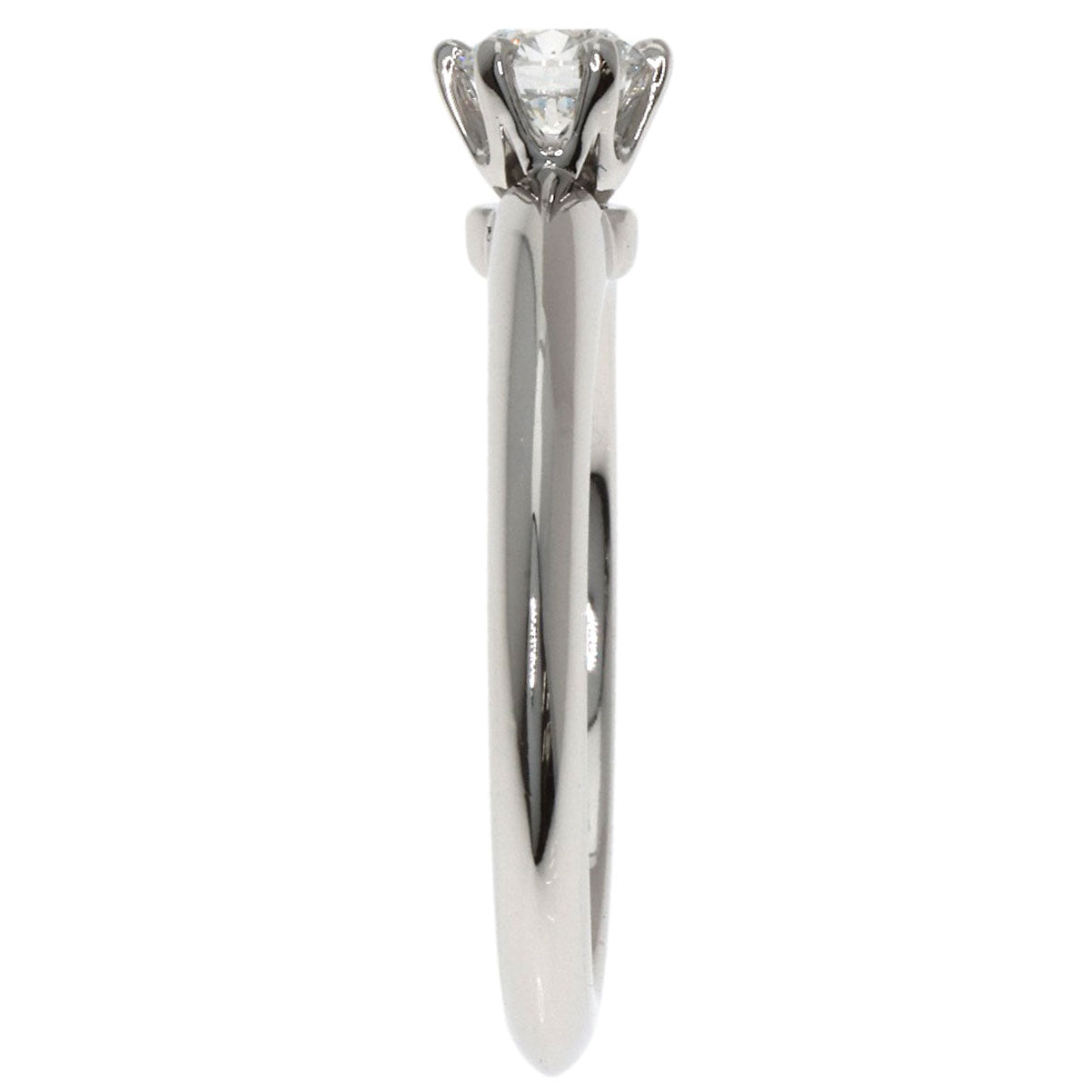 TIFFANY&Co. Solitaire Diamond Ring Platinum PT950 Ladies [Used]
