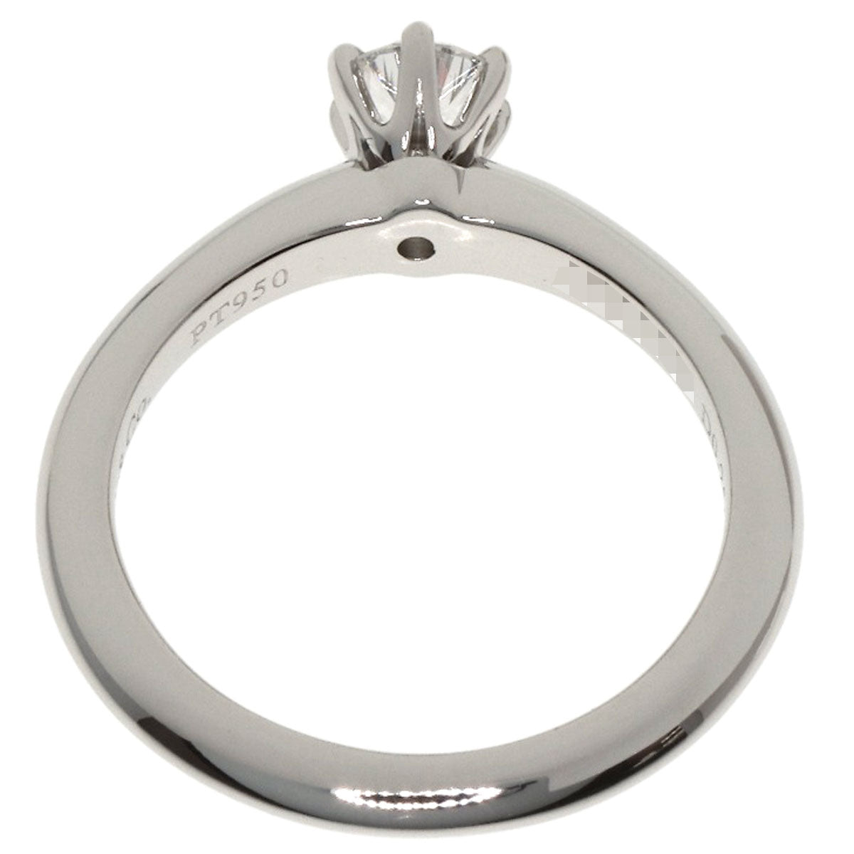 TIFFANY&Co. Solitaire Diamond Ring Platinum PT950 Ladies [Used]