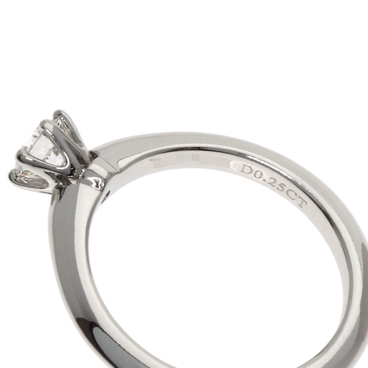 TIFFANY&Co. Solitaire Diamond Ring Platinum PT950 Ladies [Used]