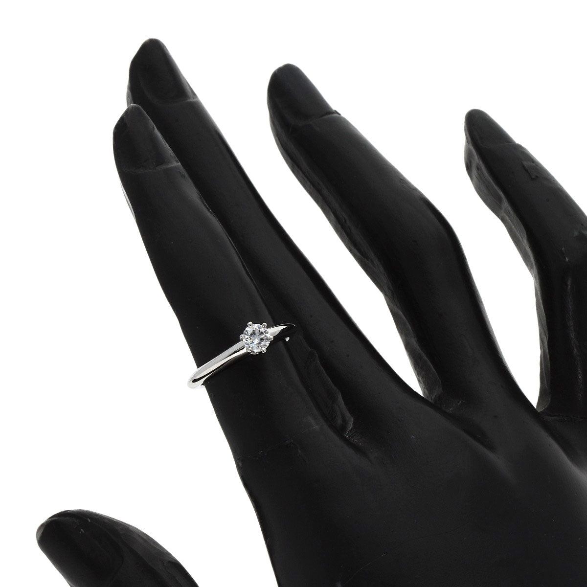 TIFFANY&Co. Solitaire Diamond Ring Platinum PT950 Ladies [Used]
