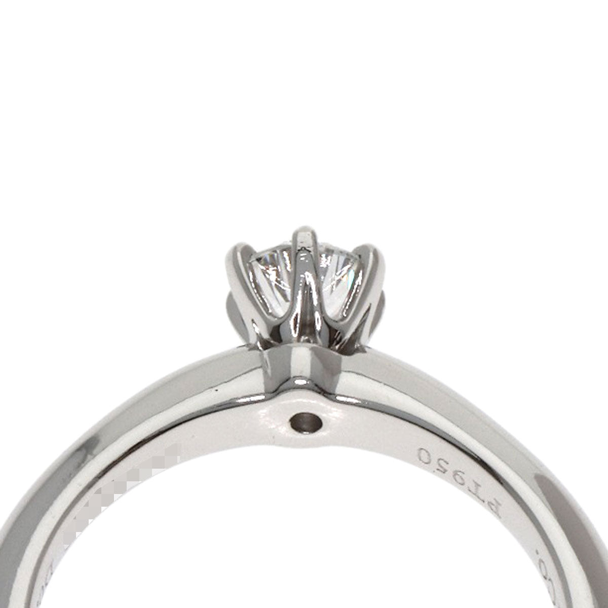 TIFFANY&Co. Solitaire Diamond Ring Platinum PT950 Ladies [Used]
