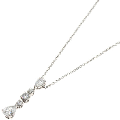 TIFFANY&Co. Swing Drop Pear Shape Diamond Necklace Platinum PT950 Ladies [Used]