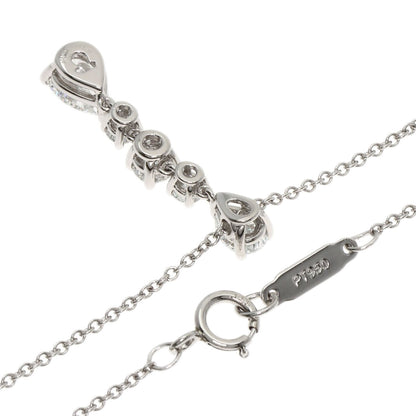 TIFFANY&Co. Swing Drop Pear Shape Diamond Necklace Platinum PT950 Ladies [Used]