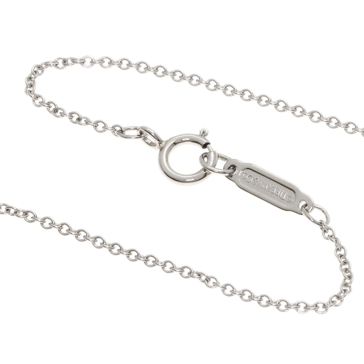 TIFFANY&Co. Swing Drop Pear Shape Diamond Necklace Platinum PT950 Ladies [Used]