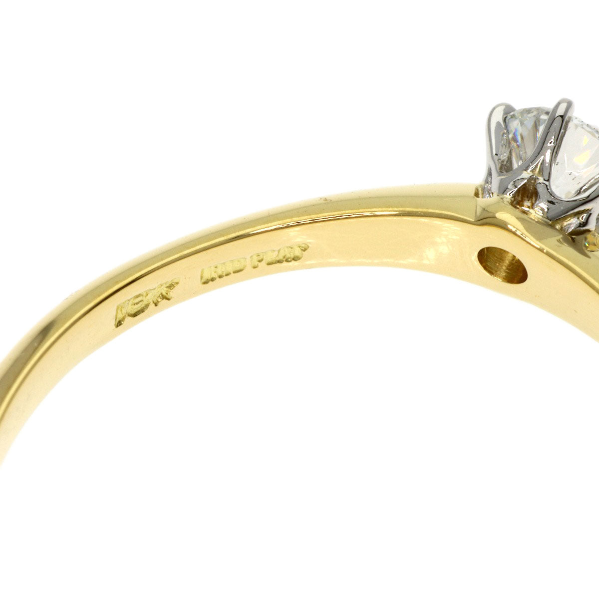 TIFFANY&Co. Solitaire Diamond Ring K18 Yellow Gold Ladies [Used]