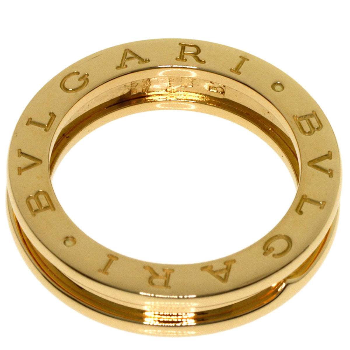 BVLGARI B.zero1 1 band #51 Ring K18 Yellow Gold Ladies [Used]