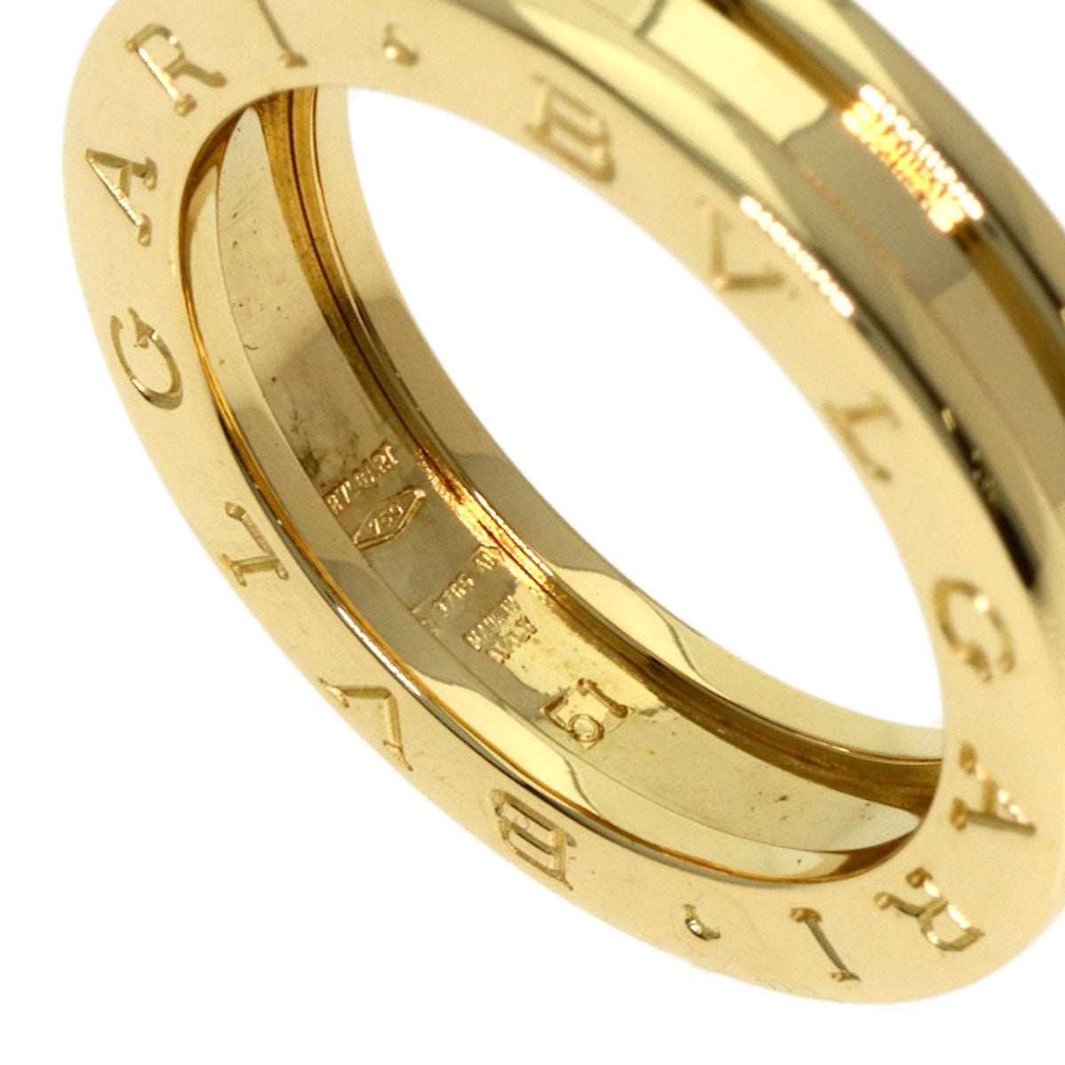 BVLGARI B.zero1 1 band #51 Ring K18 Yellow Gold Ladies [Used]