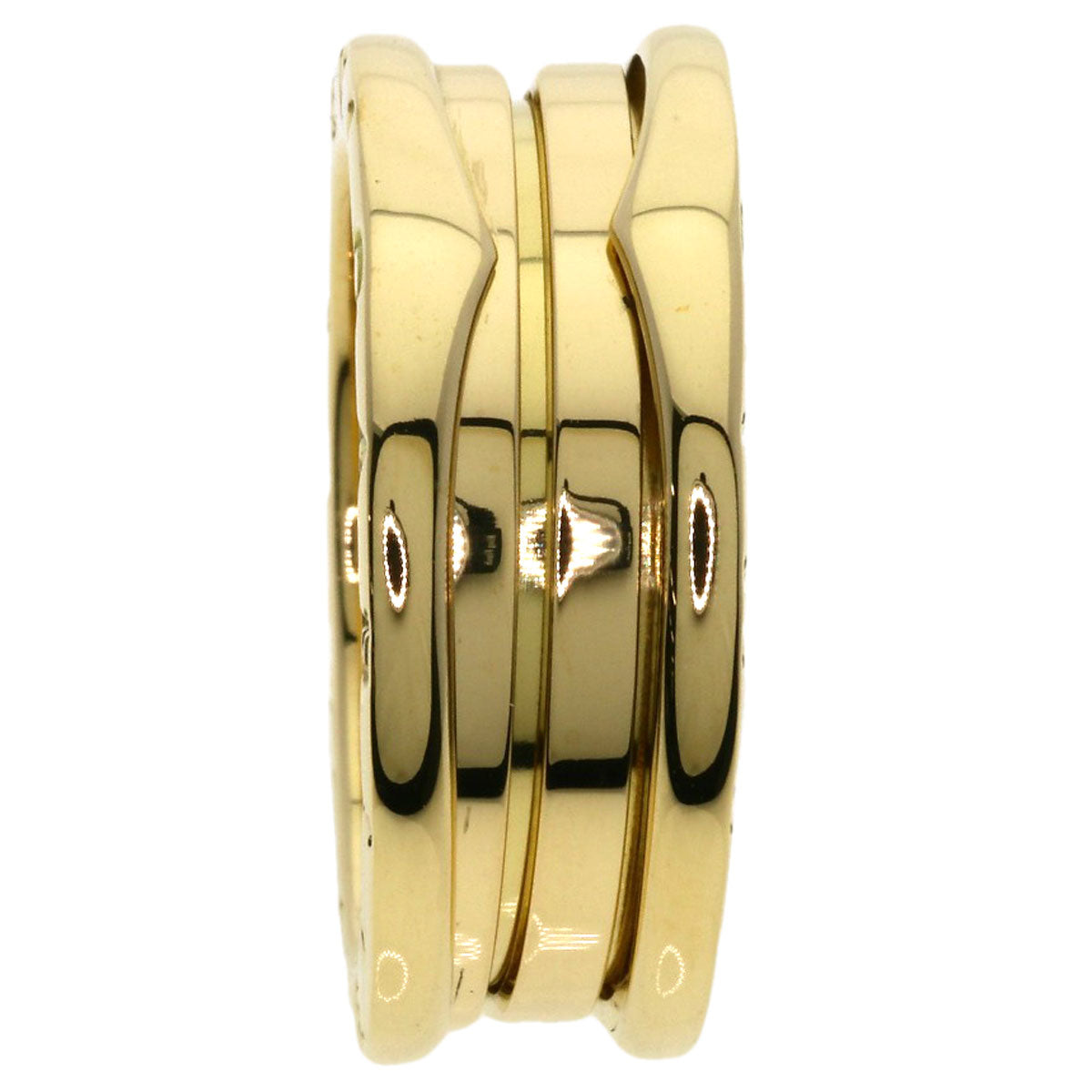 BVLGARI B.zero1 2 Band #58 Ring K18 Yellow Gold Ladies [Used]