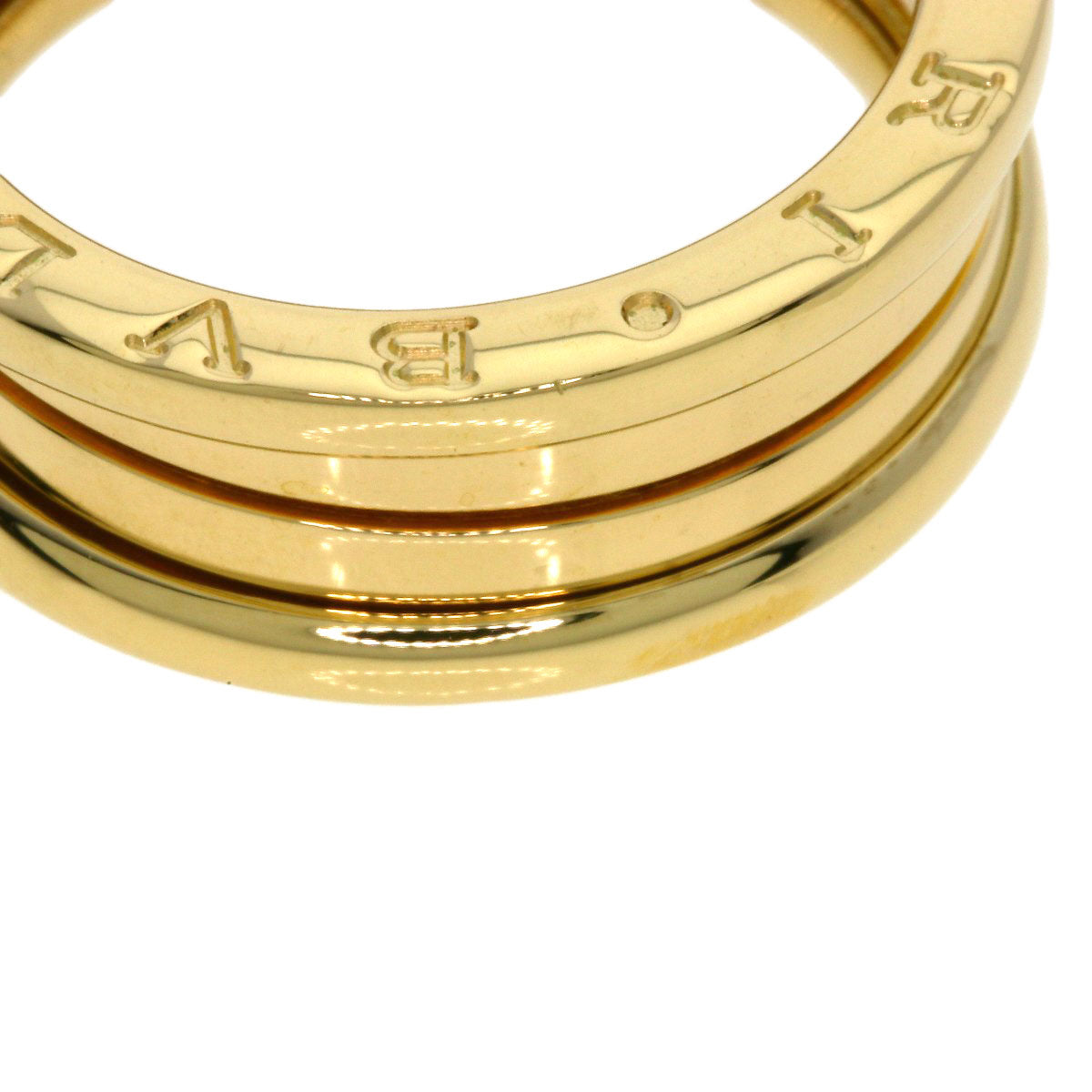 BVLGARI B.zero1 2 Band #58 Ring K18 Yellow Gold Ladies [Used]