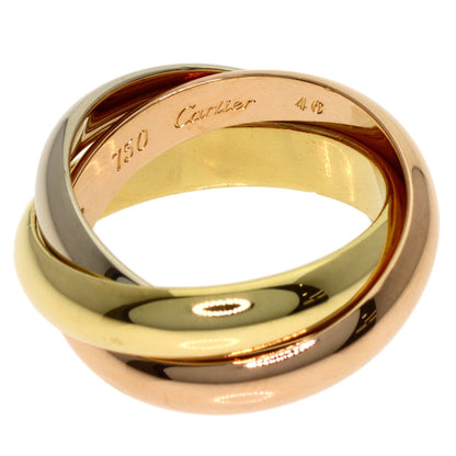 CARTIER Trinity MM #46 Ring K18 Yellow Gold 18K Pink GoldLadies [Used]