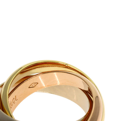 CARTIER Trinity MM #46 Ring K18 Yellow Gold 18K Pink GoldLadies [Used]